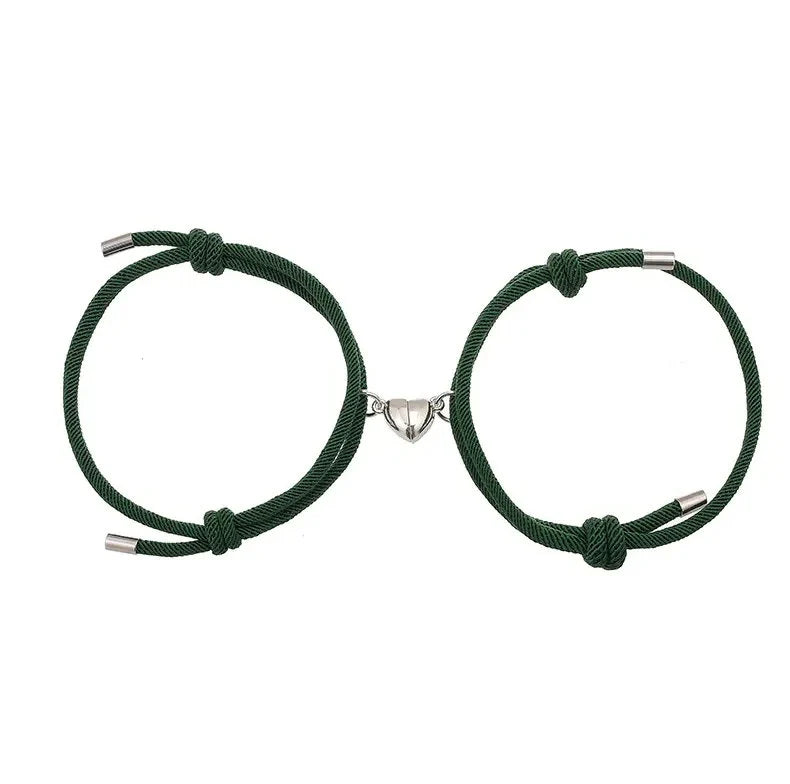 Magnetic Heart Bracelets GREEN-GREEN – Embrace Growth and Harmony