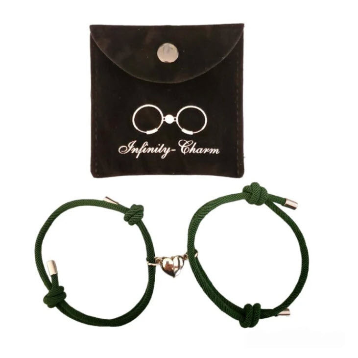 Magnetic Heart Bracelets GREEN-GREEN – Embrace Growth and Harmony