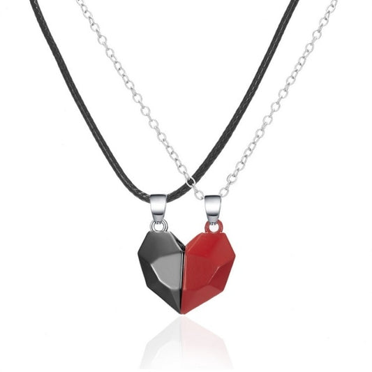 Magnetic Couples Heart Necklaces - Couple Jewelry | Infinity Charm