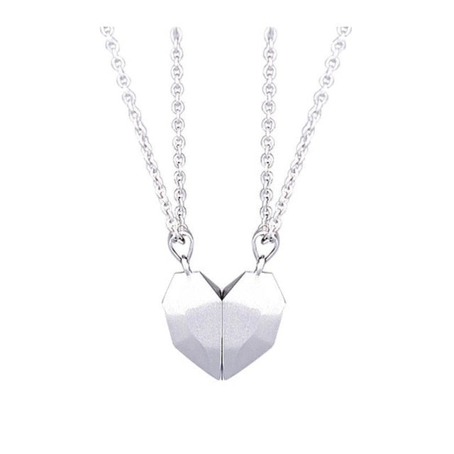 Magnetic Couples Heart Necklaces